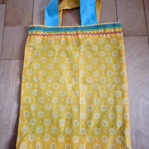 Yellow and Blue Tote Bag